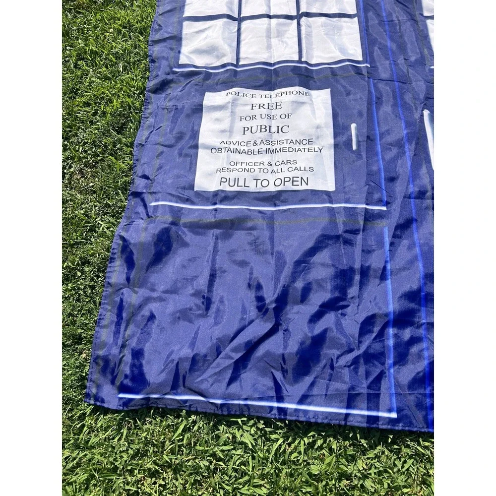 Dr Who Tardis Fabric Shower Curtain